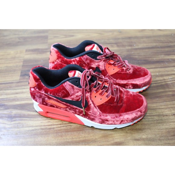 Nike Air Max 90 Anniversary Infared Velvet 725235-600 Size Women's